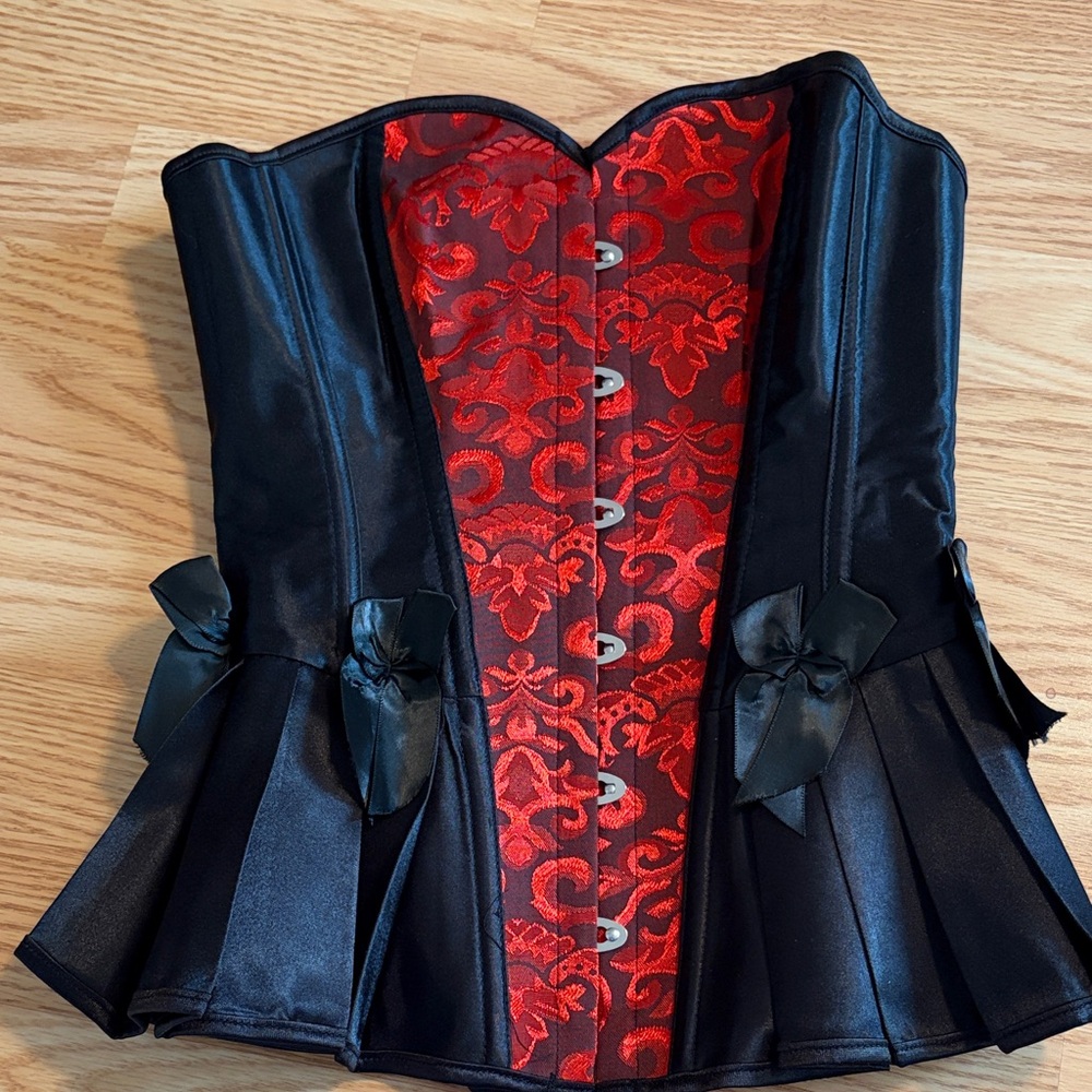 Black and Red Corset